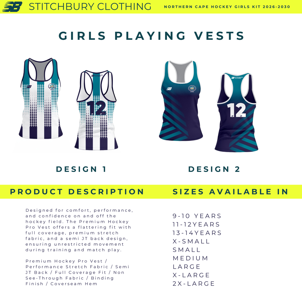 GIRLS KIT l Northern Cape Hockey 2026-2030