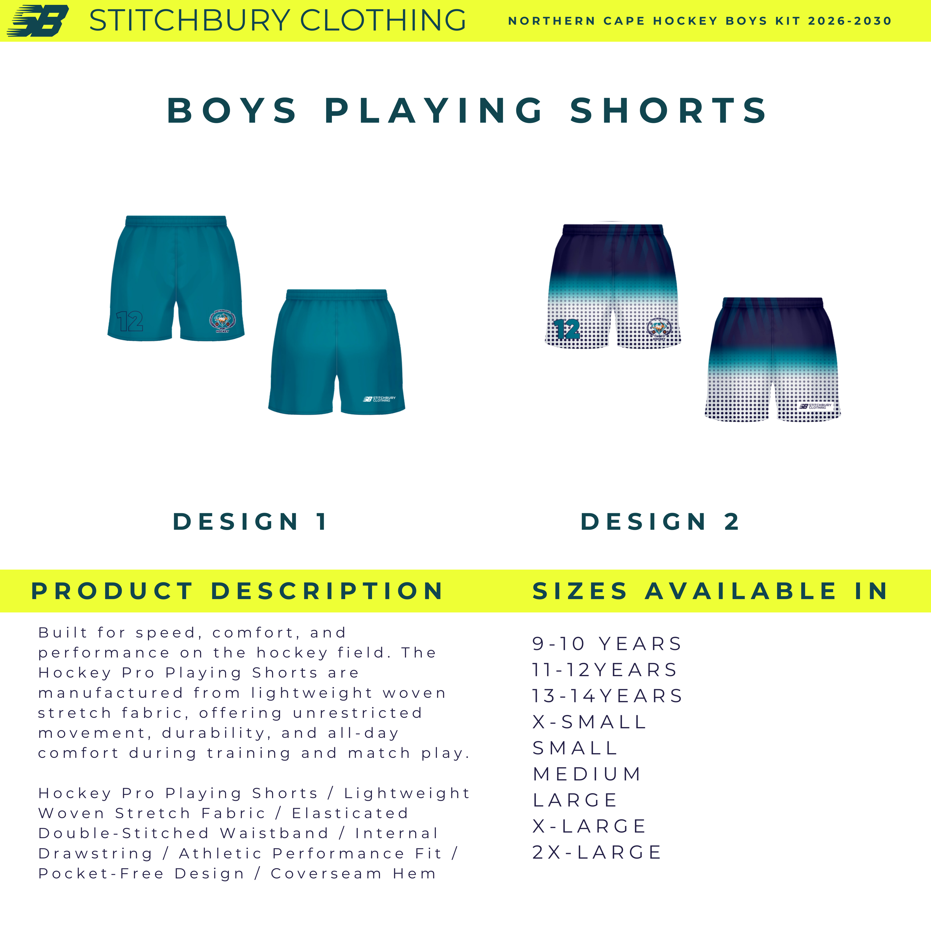 BOYS KIT l Northern Cape Hockey 2026-2030