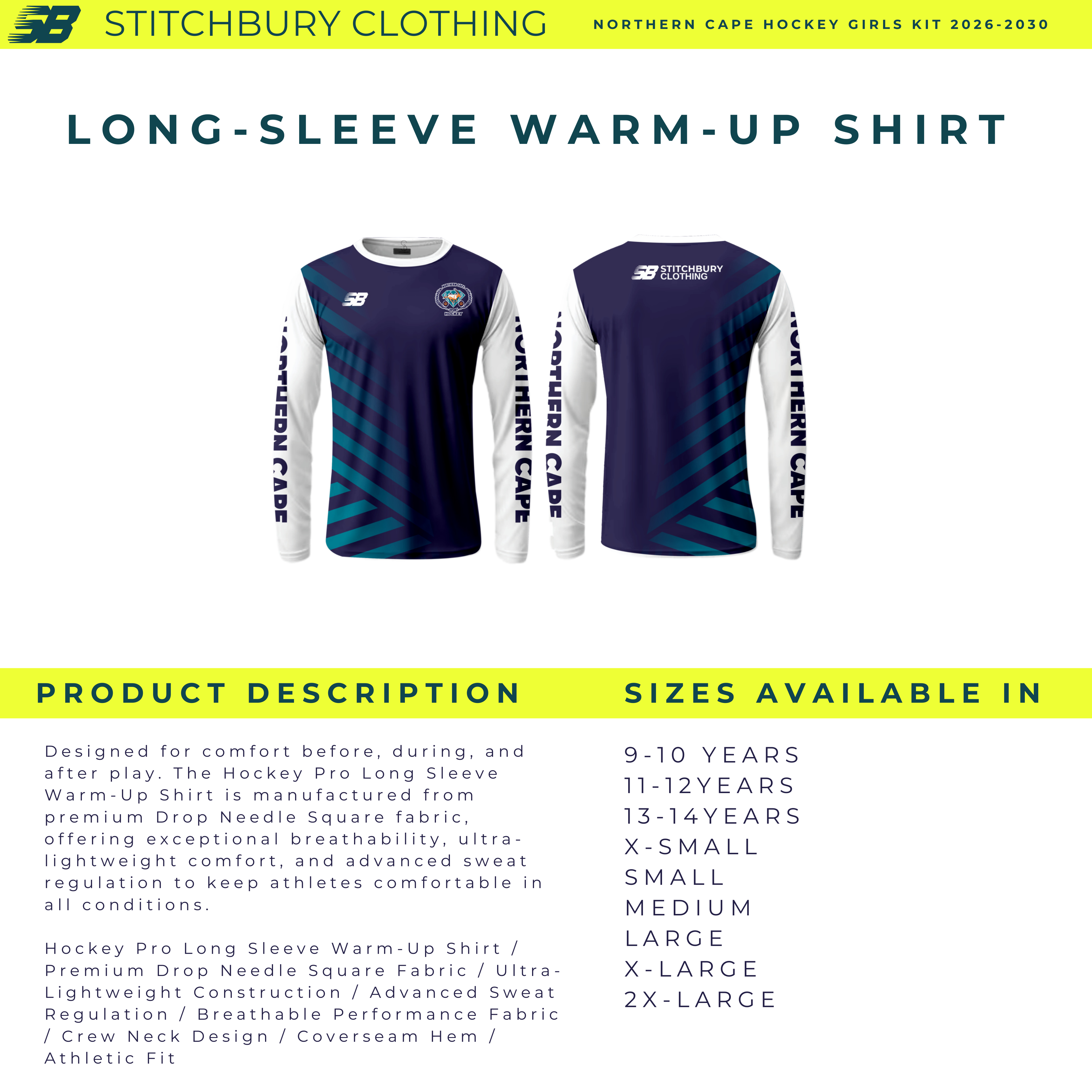 GIRLS KIT l Northern Cape Hockey 2026-2030